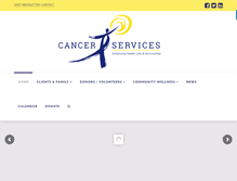 Tablet Screenshot of cancerservicesonline.org